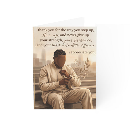 Thank You (Male) Greeting Card
