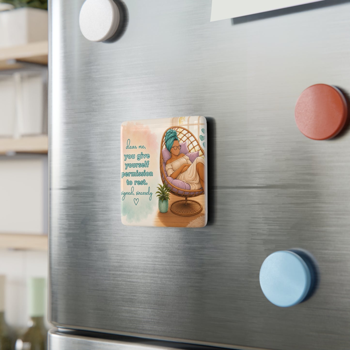 Rest & Self-Care Porcelain Magnet